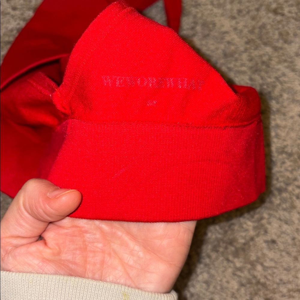 WeWoreWhat Red V-Neck Sport Bra - Picture 3 of 3